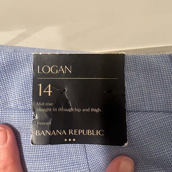 NWT Banana Republic size 14, Dress pants, blue - Picture 5 of 7